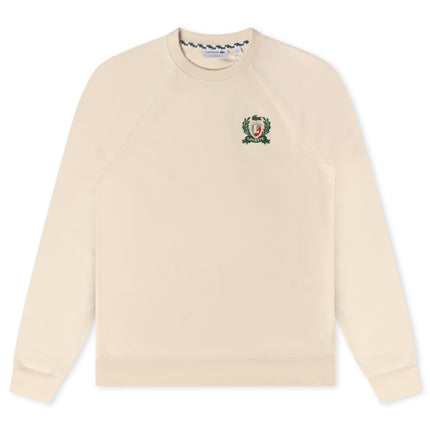 Lacoste Embroidered Shield Sweatshirt - Cream