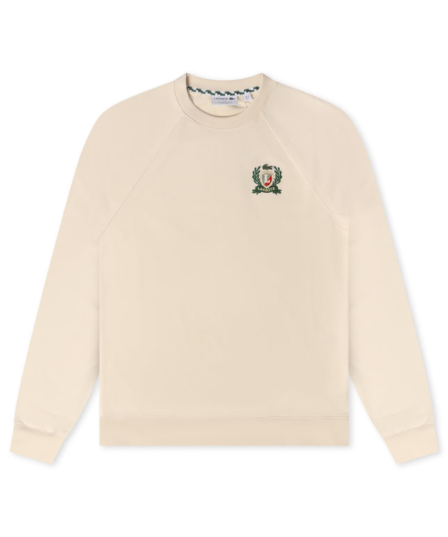 Lacoste Embroidered Shield Sweatshirt - Cream