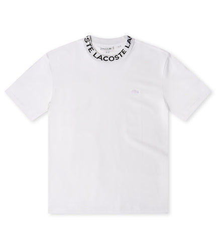 Lacoste Branded Piqué Tee - White