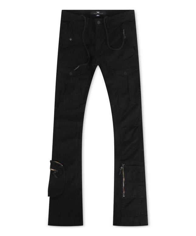 JORDAN CRAIG STACKED AVIATION CARGO PANTS - BLACK JORDAN CRAIG