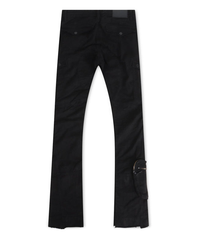 JORDAN CRAIG STACKED AVIATION CARGO PANTS - BLACK JORDAN CRAIG
