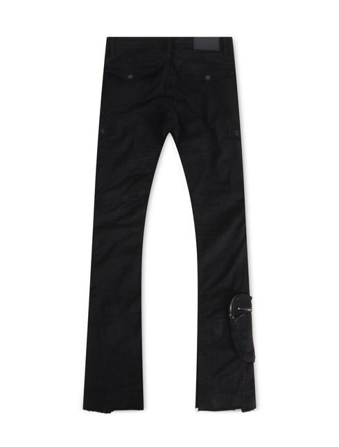 JORDAN CRAIG STACKED AVIATION CARGO PANTS - BLACK JORDAN CRAIG