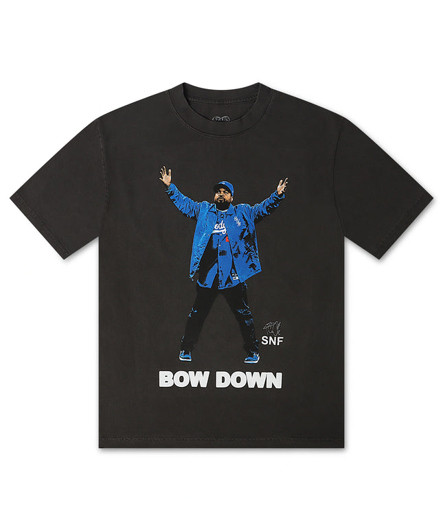 Stargazing Ice Cube Bow Down Tee - Grey