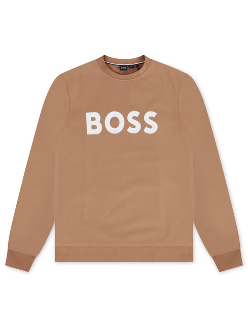 HUGO BOSS SOLERI 02 CREWNECK - BEIGE HUGO BOSS