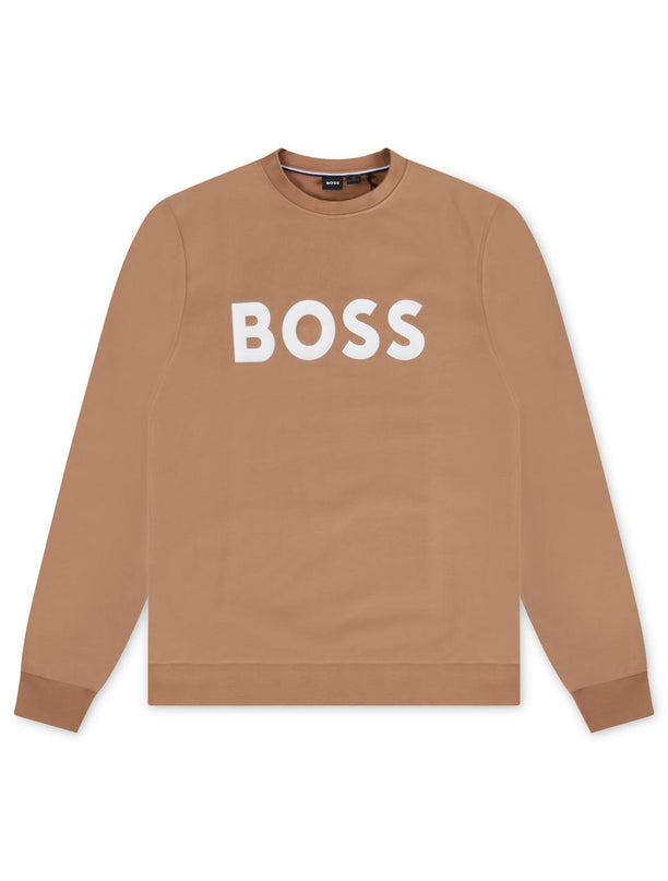 HUGO BOSS SOLERI 02 CREWNECK - BEIGE HUGO BOSS