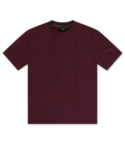 HUGO BOSS CONTRAST LOGO TEE - BURGUNDY HUGO BOSS