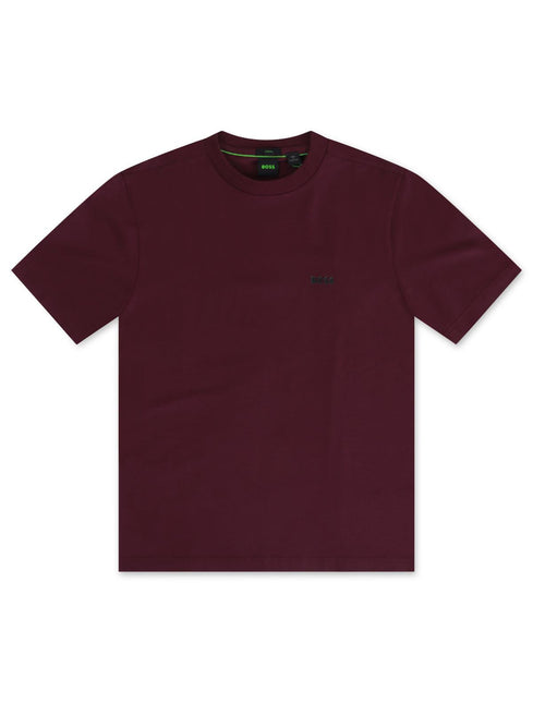 HUGO BOSS CONTRAST LOGO TEE - BURGUNDY HUGO BOSS