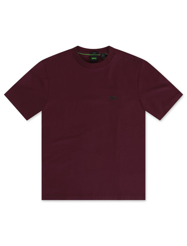 HUGO BOSS CONTRAST LOGO TEE - BURGUNDY HUGO BOSS