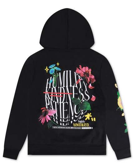 UNDERRATED HUMILITY & KINDNESS HOODIE - BLACK^