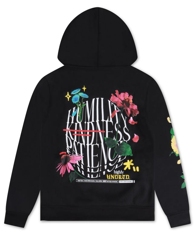 UNDERRATED HUMILITY & KINDNESS HOODIE - BLACK^ UNDERRATED