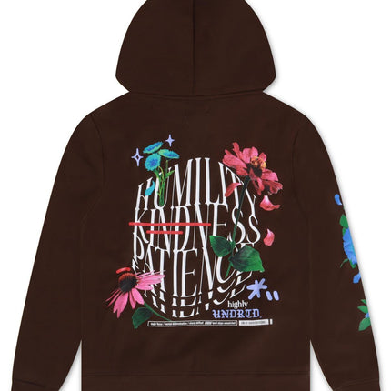 UNDERRATED HUMILITY & KINDNESS HOODIE - BROWN UNDERRATED