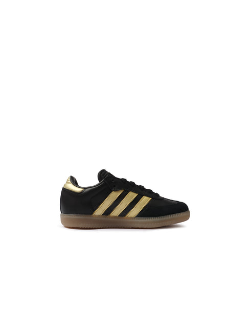 Adidas (PS) Samba Messi Indoor Soccer Shoes - Black/Gold