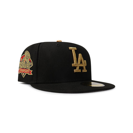 New Era 5950 LA Dodgers World Series Champions - Black/Gold