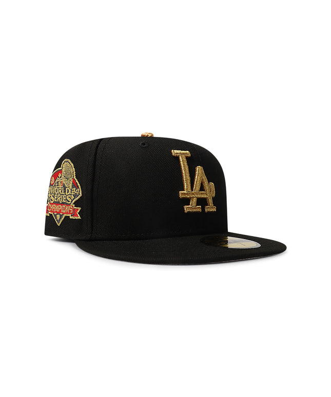 New Era 5950 LA Dodgers World Series Champions - Black/Gold