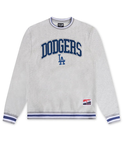 NEW ERA LA DODGER CREW NECK - GREY NEW ERA