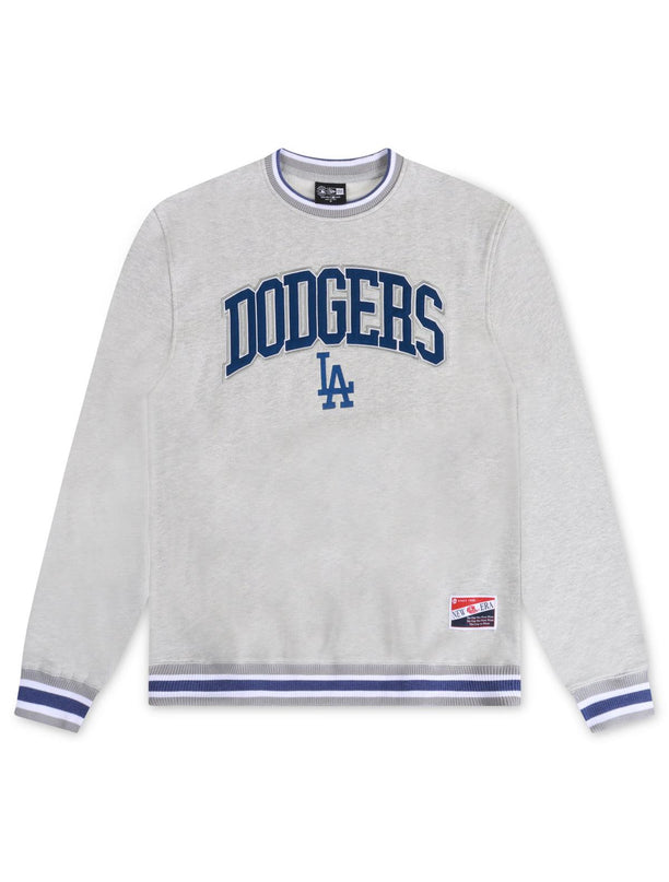 NEW ERA LA DODGER CREW NECK - GREY NEW ERA