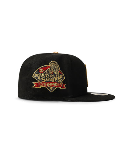 New Era 5950 LA Dodgers World Series Champions - Black/Gold