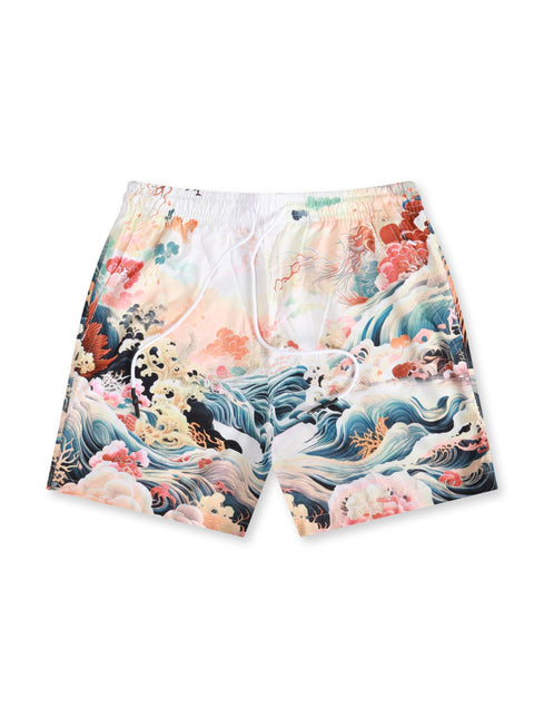 JORDAN CRAIG GRAPHIC PRINT SHORTS - CORAL JORDAN CRAIG