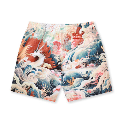 JORDAN CRAIG GRAPHIC PRINT SHORTS - CORAL JORDAN CRAIG
