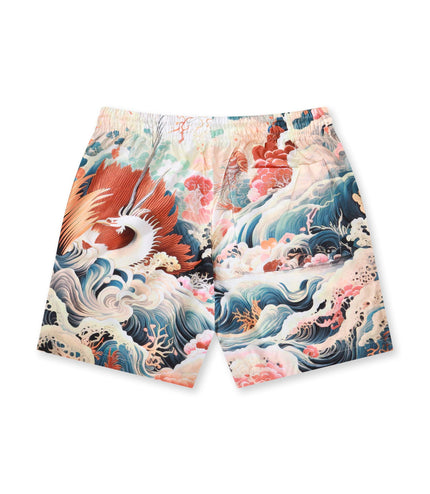 JORDAN CRAIG GRAPHIC PRINT SHORTS - CORAL JORDAN CRAIG