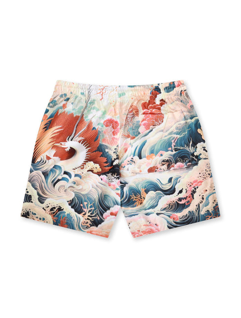 JORDAN CRAIG GRAPHIC PRINT SHORTS - CORAL JORDAN CRAIG