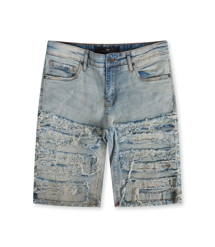 Jordan Craig Raw Edge Shorts - Lager - Denim Exchange 