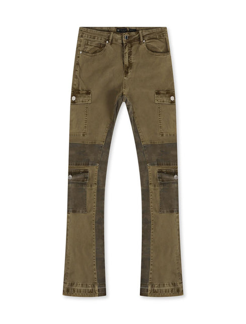 WAIMEA STACKED JEANS - OLIVE WAIMEA