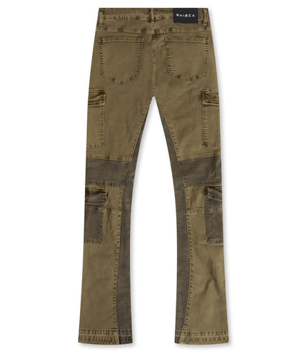 WAIMEA STACKED JEANS - OLIVE WAIMEA