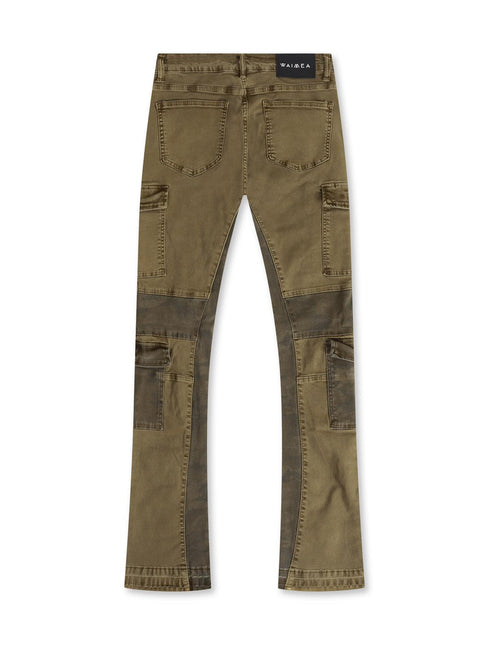 WAIMEA STACKED JEANS - OLIVE WAIMEA