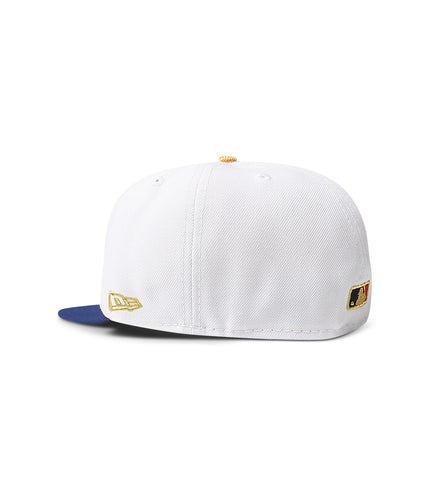 New Era 5950 LA Dodgers World Series Champions Hat - Chrome/Gold