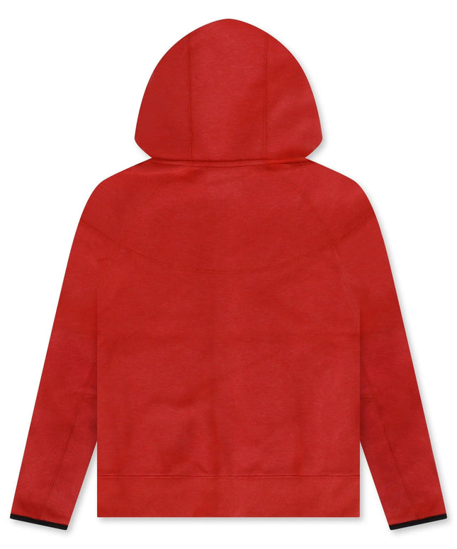 NIKE SPORTSWEAR TECH FLEECE HOODIE - RED NIKE