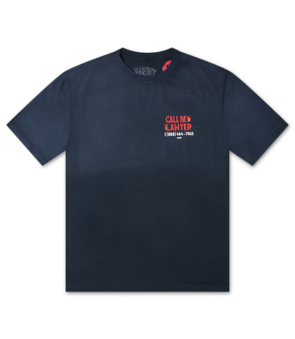 Market Studios Call My Lawyer Tee - Washed Blue