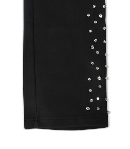 Embellish Ice Lounge Rhinestone Sweatpants - Black