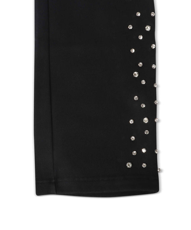 Embellish Ice Lounge Rhinestone Sweatpants - Black
