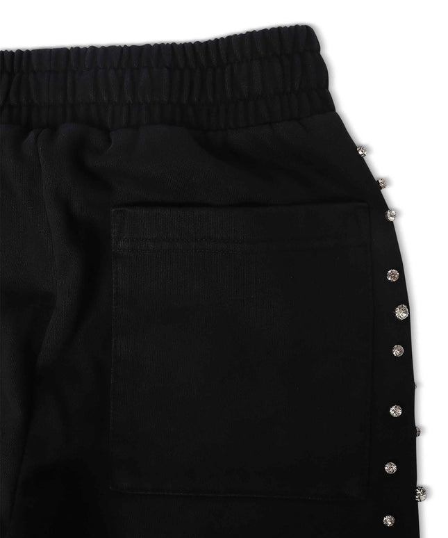 Embellish Ice Lounge Rhinestone Sweatpants - Black