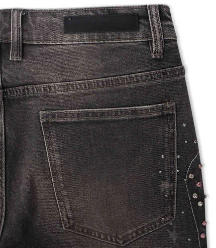 Embellish Elias Rhinestone Jeans - Vintage Wash