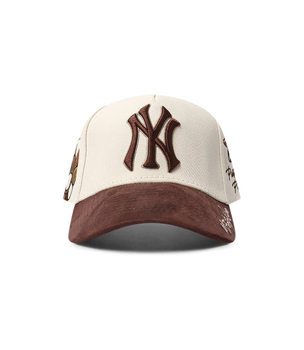 M-49 Yankees Positivity Snapback - Chrome/Brown