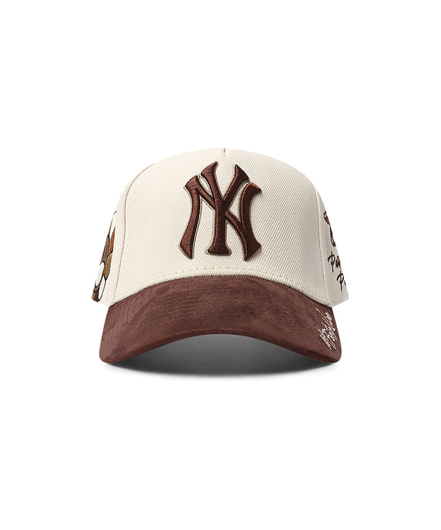 M-49 Yankees Positivity Snapback - Chrome/Brown