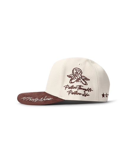 M-49 Yankees Positivity Snapback - Chrome/Brown