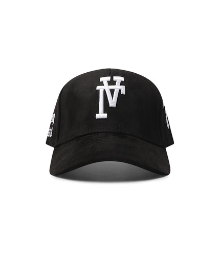 M-49 Reverse LA Belong to Jesus Suede Snapback - Black
