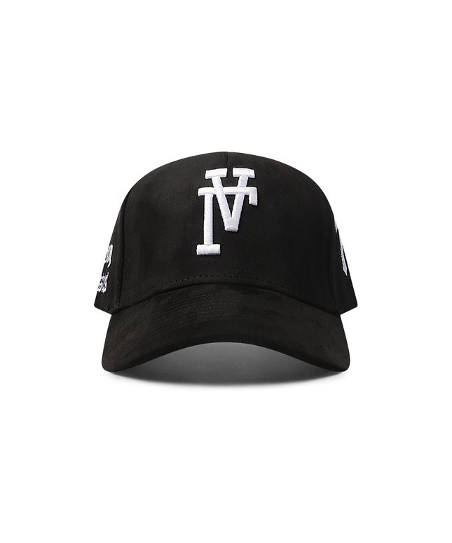 M-49 Reverse LA Belong to Jesus Suede Snapback - Black