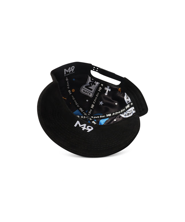 M-49 Reverse LA Belong to Jesus Suede Snapback - Black