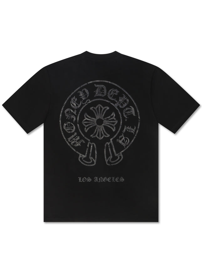 Money Dept. Vintage Old English Tee - Black/Black