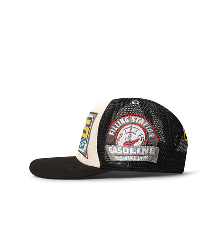 GasNYC Full Station Trucker Hat - White/Black