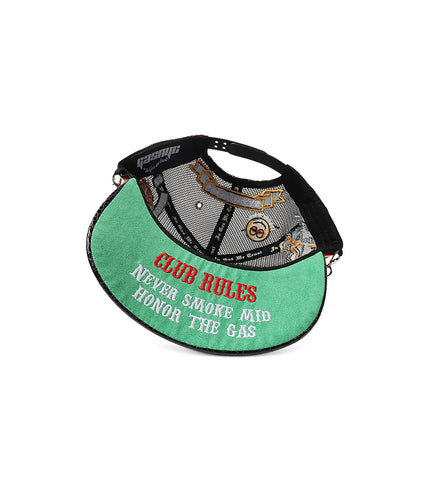 GasNYC Snakeskin Honor The Gas Trucker Hat - Black