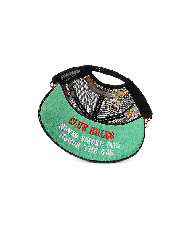 GasNYC Snakeskin Honor The Gas Trucker Hat - Black