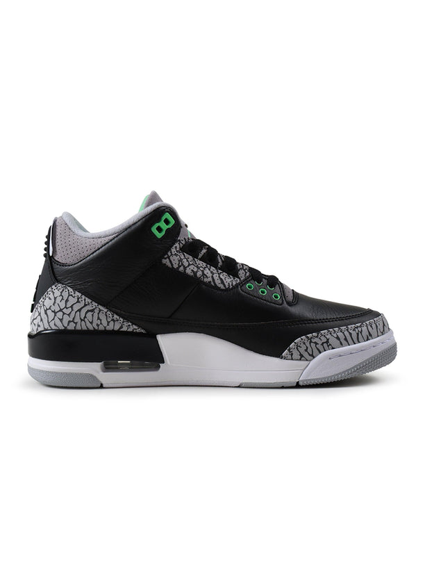 AIR JORDAN MENS 3 RETRO - GREEN GLOW AIR JORDAN