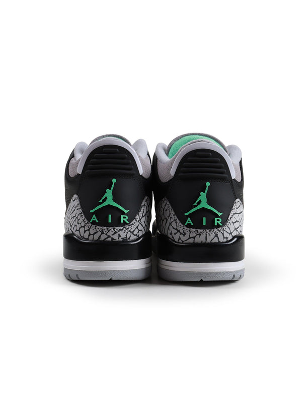 AIR JORDAN MENS 3 RETRO - GREEN GLOW AIR JORDAN