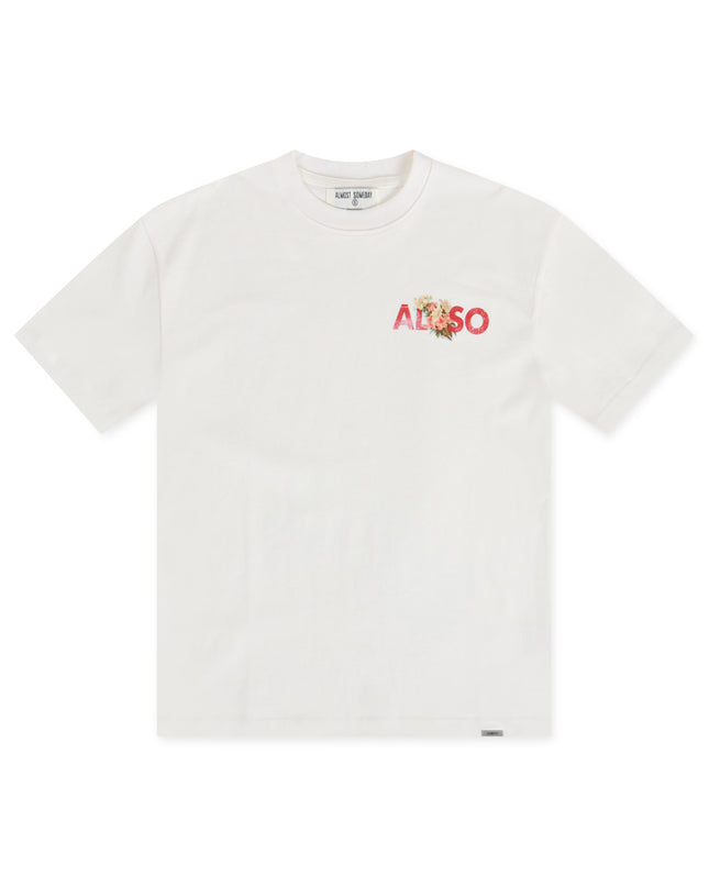 ALMOST SOMEDAY POSTCARD TEE - CREAM