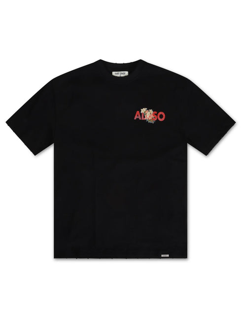 ALMOST SOMEDAY POSTCARD TEE - BLACK ALMOST SOMEDAY